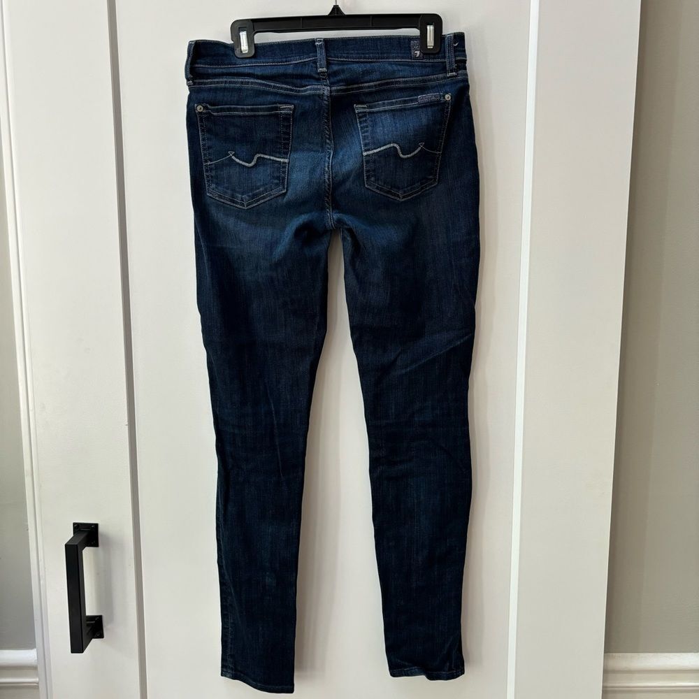 7‎ For All Mankind Gwenevere skinny jeans middle dark wash woman’s size 30 - Picture 7 of 7